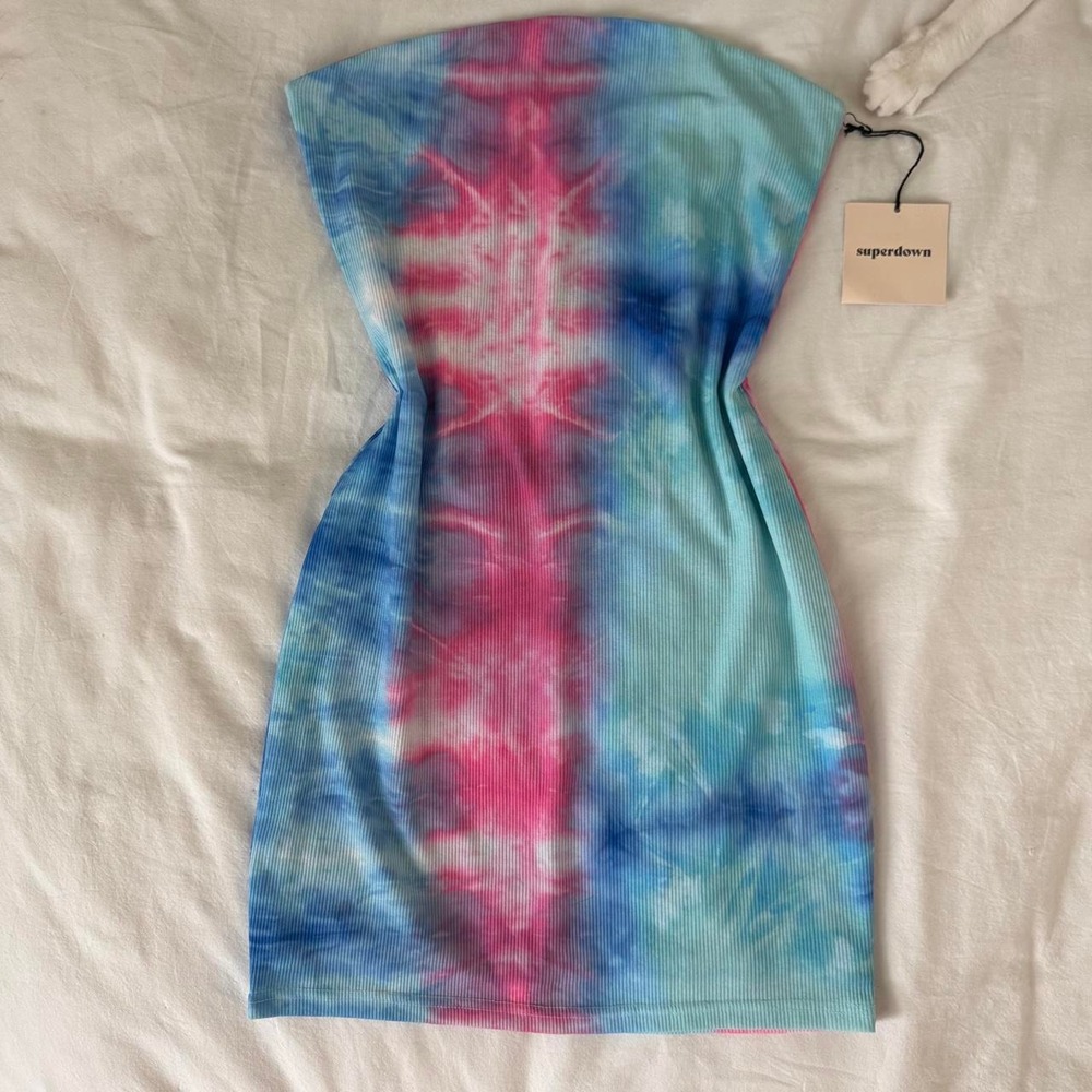 NWT Superdown Morgan tie-dye mini dress
